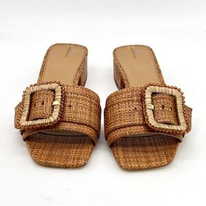 Sam Edelman Deacon Bead Basket Weave Beaded Slide Sandal Women's Size 5.5 New